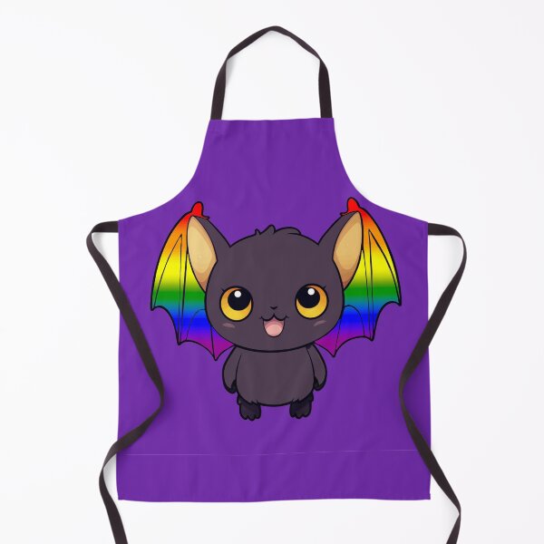 Item preview, Kawaii Bat with LGBTQ+ Rainbow Pride Flag Colored Wings, Cute Rainbow Design designed and sold by Travelslightly.