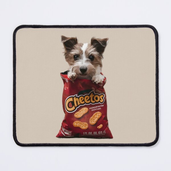 Item preview, Funny cute dog in crisp packet of chips  designed and sold by dogoloopy.