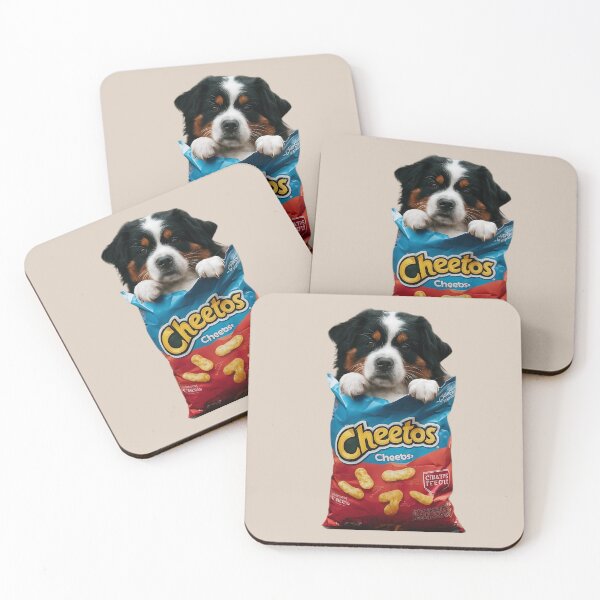 Item preview, Funny cute bernese mountain dog in crisp packet of chips  designed and sold by dogoloopy.