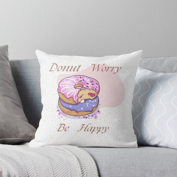 Item preview, Donut worry, Be happy - classic  designed and sold by @Lavanya .