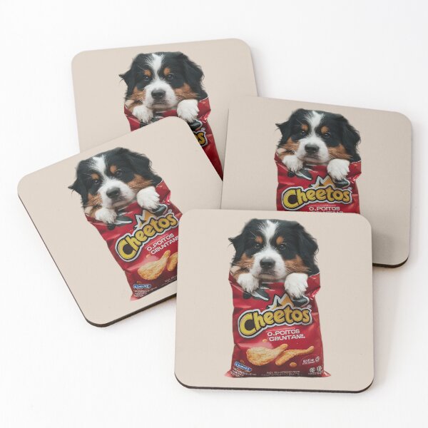 Item preview, Funny cute bernese mountain dog in a crisp packet designed and sold by dogoloopy.