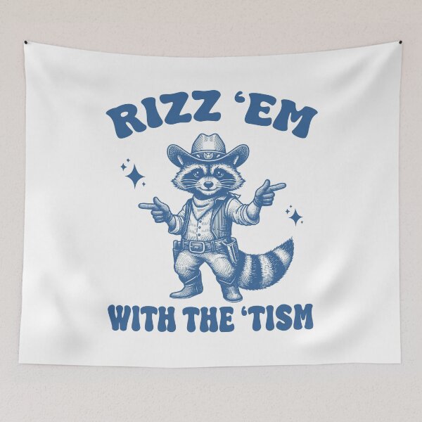 Item preview, Rizz'em With the Tism Funny Raccoon  designed and sold by BelkaMed.