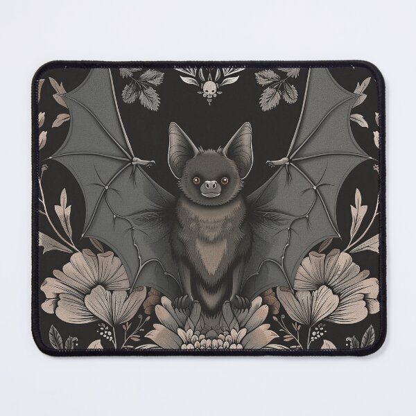 Item preview, Cute Bat with Flowers Illustration designed and sold by OccultDreams.