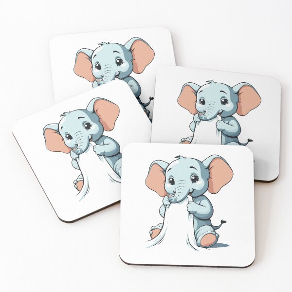 Item preview, Adorable Baby Elephant | Shy and Blushing Expression designed and sold by TurtleDojo.