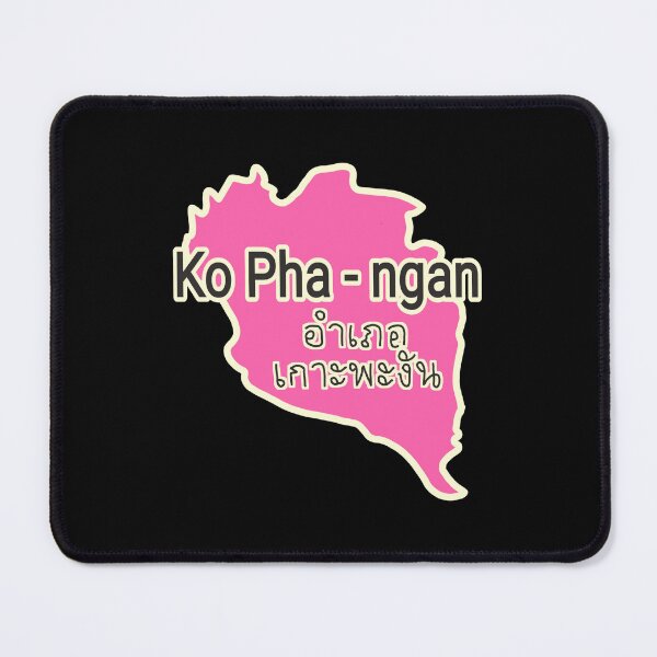 Item preview, Koh Phangan Map Island Map designed and sold by vibeno1.