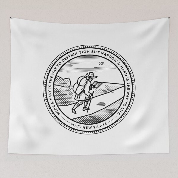 Item preview, Pilgrim's Progress Badge (black) designed and sold by 2fivequotes.