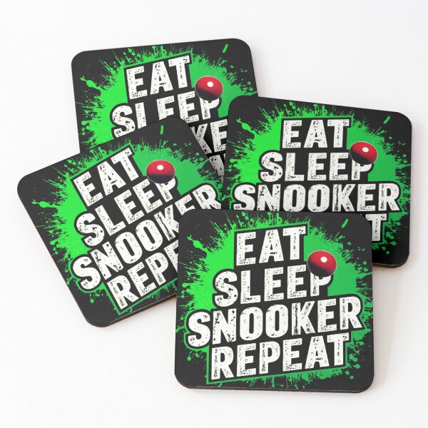 Item preview, Paint Splat Eat Sleep Snooker Repeat designed and sold by BoughtTheTShirt.
