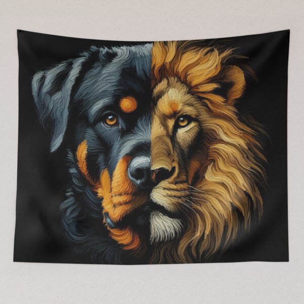Item preview, Rottweiler & Lion designed and sold by 123ks.