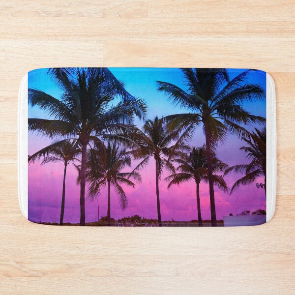 Item preview, Pink Cotton Candy Sunset Palm Trees, Miami Beach, Florida designed and sold by newburyboutique.