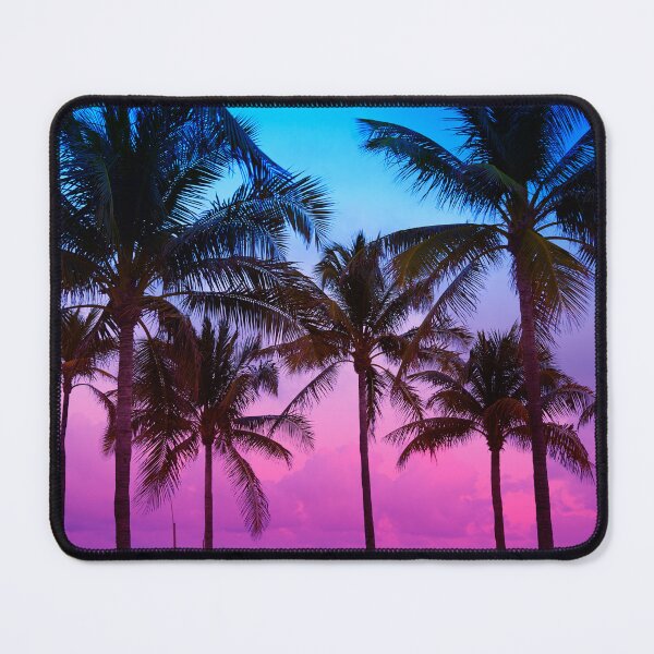 Item preview, Pink Cotton Candy Sunset Palm Trees, Miami Beach, Florida designed and sold by newburyboutique.