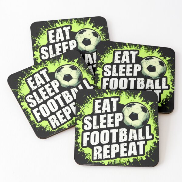 Item preview, Paint Splat Eat Sleep Football Soccer Repeat designed and sold by BoughtTheTShirt.