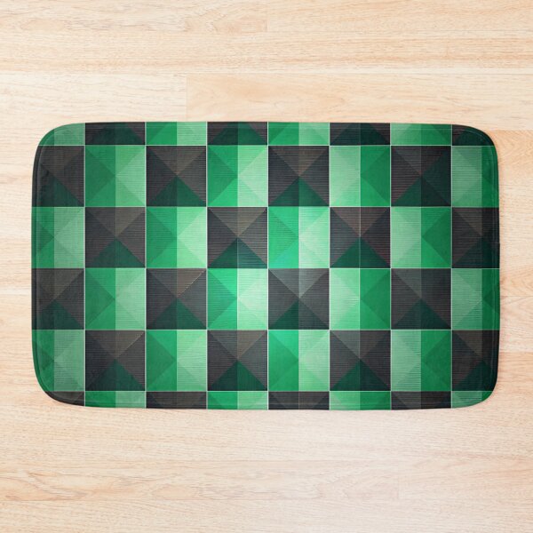 Item preview, Geometric Elegance,a seamless pattern composed of various shades of green designed and sold by aminz4.