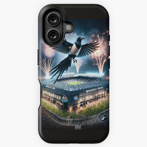 Aperçu de l'œuvre Magpie Majesty : la nuit de Newcastle à St James' Park créée et vendue par Final Whistle Art.