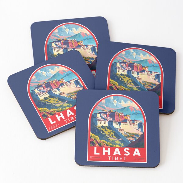 Item preview, Lhasa Tibet Travel Art Emblem designed and sold by KrisSidDesigns.