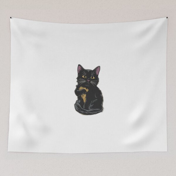Item preview, Black Cat Holding On designed and sold by onicaras.