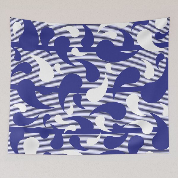 Item preview, Blue white loincloth patterns designed and sold by Wolagno.