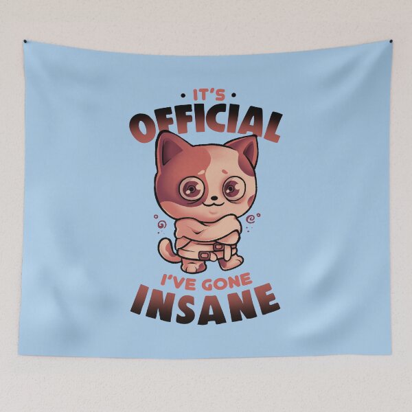Item preview, Insane Cat - Funny Sarcasm Crazy Anxiety Cat Gift designed and sold by EduEly.