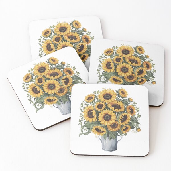 Item preview, Painted sunflower bouquet Hardcover Journal designed and sold by onicaras.