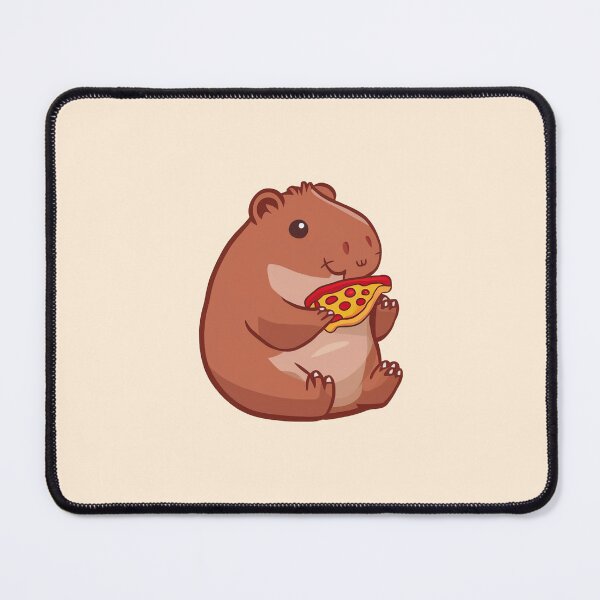 Item preview, Cute Capybara Pizza Kawaii designed and sold by canvadreamer444.