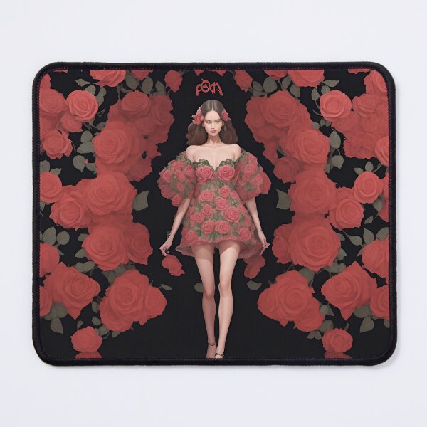 Item preview, feminine young woman covered in roses designed and sold by Carlos Gudino.