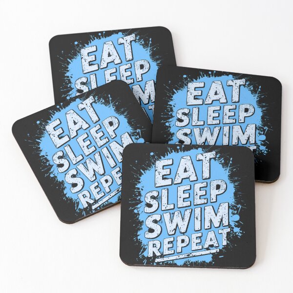 Item preview, Paint Splat Eat Sleep Swim Repeat designed and sold by BoughtTheTShirt.