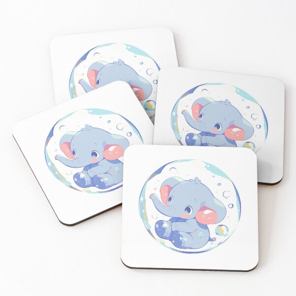 Item preview, Elephant // Cute Elephant art // Elephants // children // Bubbles // Baby Elephant designed and sold by SMARTKIT  DESIGNAGENCY.