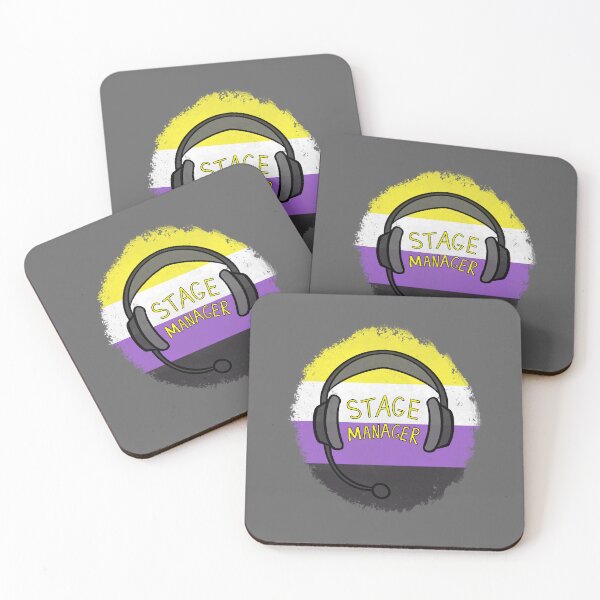 Item preview, Stage Manager Backstage Headset - Non-Binary Pride designed and sold by SoybeanTomato.
