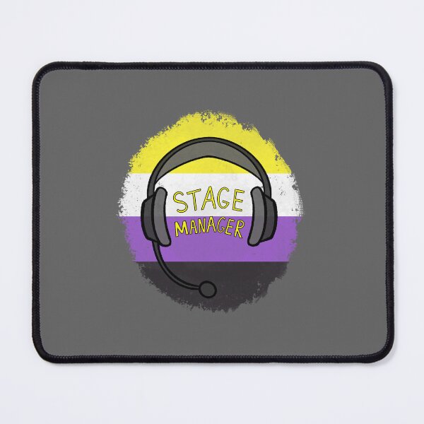 Item preview, Stage Manager Backstage Headset - Non-Binary Pride designed and sold by SoybeanTomato.