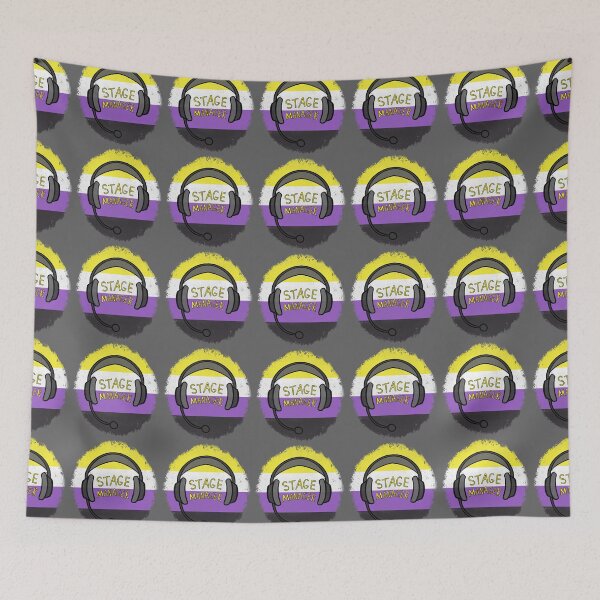 Item preview, Stage Manager Backstage Headset - Non-Binary Pride designed and sold by SoybeanTomato.