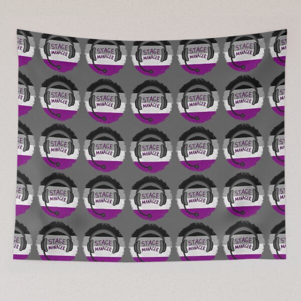 Item preview, Stage Manager Backstage Headset - Asexual Pride designed and sold by SoybeanTomato.