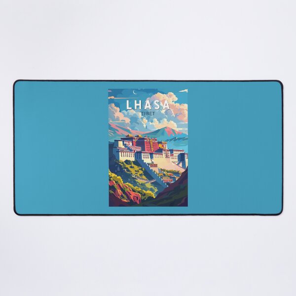 Item preview, Lhasa Tibet Travel Art Vintage designed and sold by KrisSidDesigns.