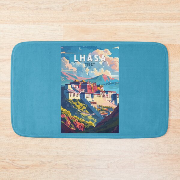 Item preview, Lhasa Tibet Travel Art Vintage designed and sold by KrisSidDesigns.