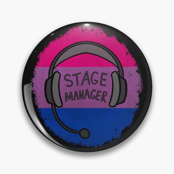 Item preview, Stage Manager Backstage Headset - Bisexual Pride designed and sold by SoybeanTomato.