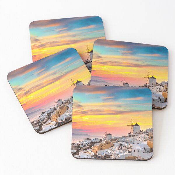 Item preview, Santorini, Greece, Beautiful Coastal Sunset, Ocean Views designed and sold by newburyboutique.