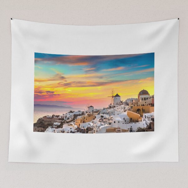 Item preview, Santorini, Greece, Beautiful Coastal Sunset, Ocean Views designed and sold by newburyboutique.