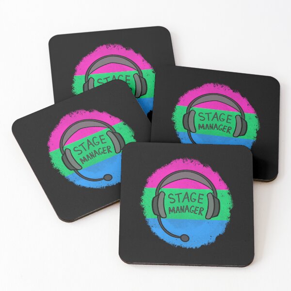 Item preview, Stage Manager Backstage Headset - Polysexual Pride designed and sold by SoybeanTomato.