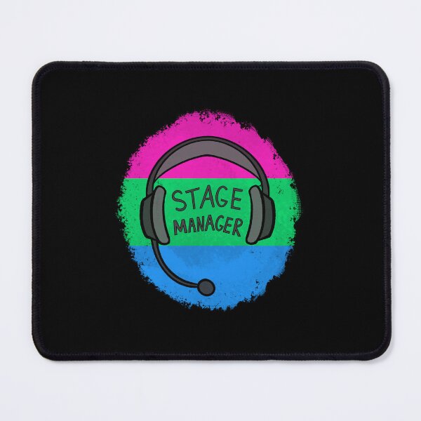 Item preview, Stage Manager Backstage Headset - Polysexual Pride designed and sold by SoybeanTomato.