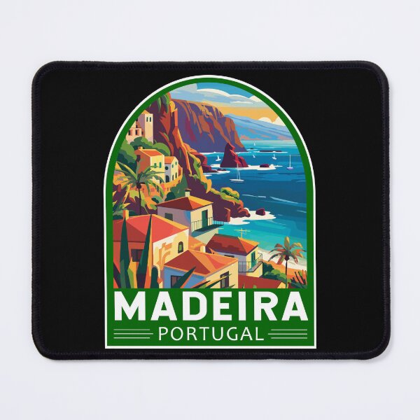 Item preview, Madeira Portugal Travel Art Emblem designed and sold by KrisSidDesigns.