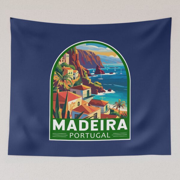 Item preview, Madeira Portugal Travel Art Emblem designed and sold by KrisSidDesigns.