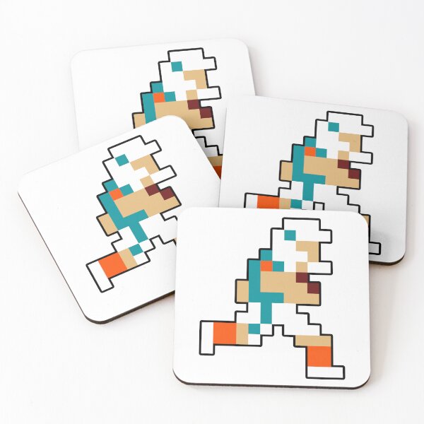 Artikelvorschau, 8-Bit Miami Retro Pixel Football Spieler entworfen und verkauft von Bo-Bros-Tees.
