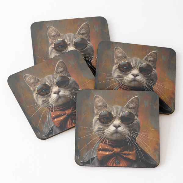 Item preview, Cool Cat Portfolio, Artistic Cat Print, Functional Notebook Organizer, Unique Gift for Artists designed and sold by SavageKitties.