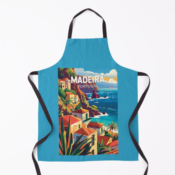 Item preview, Madeira Portugal Travel Art Vintage designed and sold by KrisSidDesigns.