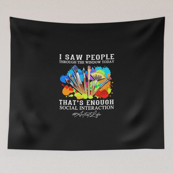 Item preview, I saw people, funny Artist quote design designed and sold by godleo.