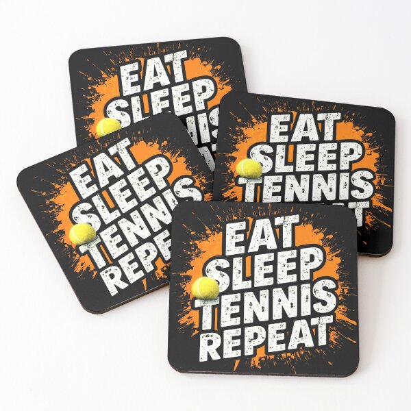 Item preview, Paint Splat Eat Sleep Tennis Repeat designed and sold by BoughtTheTShirt.