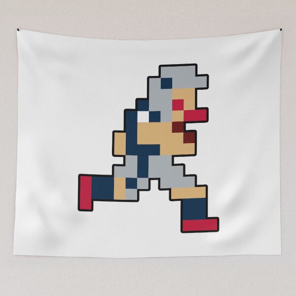 Item preview, 8-Bit New England Retro Pixel Football Player designed and sold by Bo-Bros-Tees.