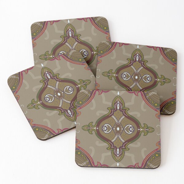 Item preview, India Inspired Mandala Pattern Offset Grid designed and sold by raijai.