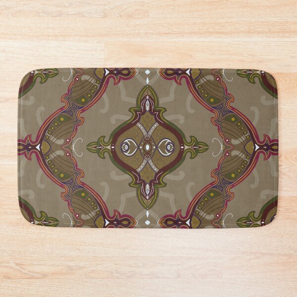 Item preview, India Inspired Mandala Pattern Offset Grid designed and sold by raijai.