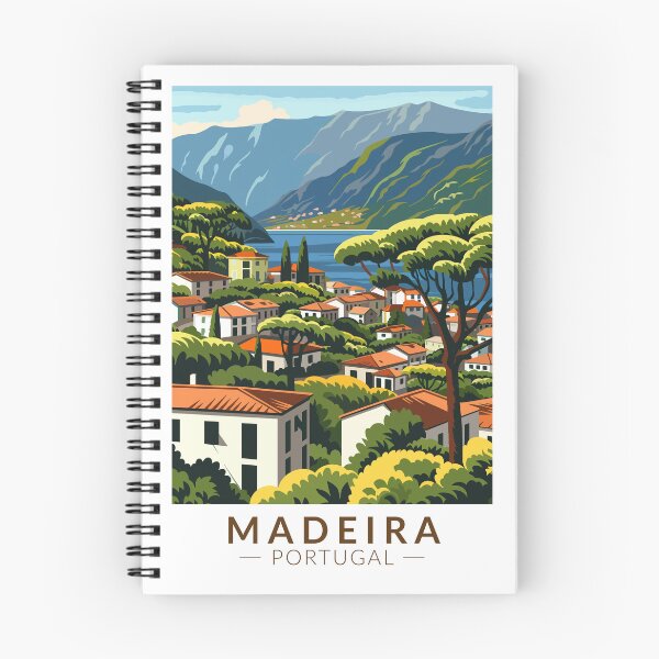 Item preview, Madeira Portugal Island Travel Art Vintage designed and sold by KrisSidDesigns.