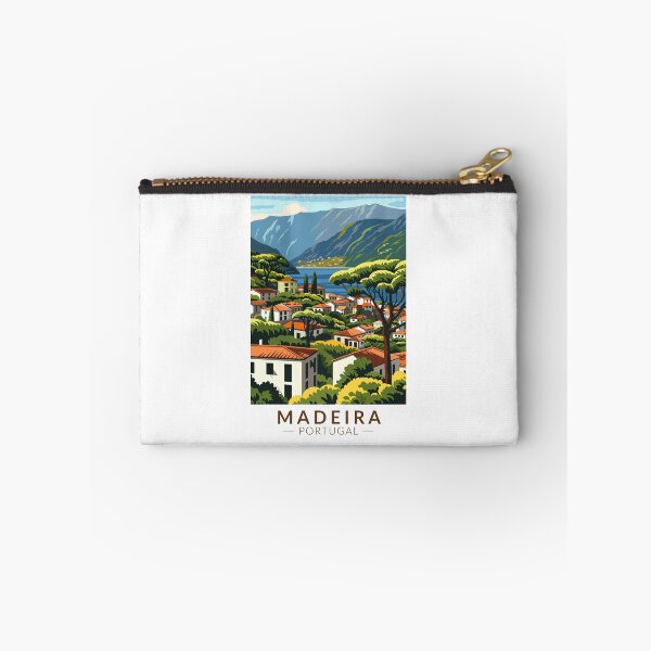 Item preview, Madeira Portugal Island Travel Art Vintage designed and sold by KrisSidDesigns.