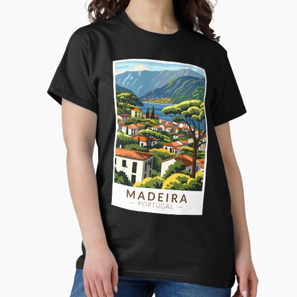 Aperçu de l'œuvre Madère Portugal Île Voyage Art Vintage créée et vendue par KrisSidDesigns.